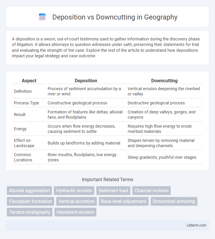 Downcutting vs Deposition in Geography - What is The Difference?