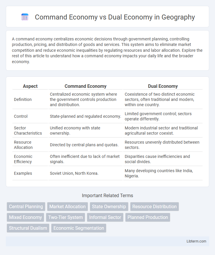 Dual Economy vs Command Economy in Geography - What is The Difference?