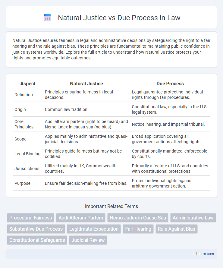 Due Process vs Natural Justice in Law - What is The Difference?