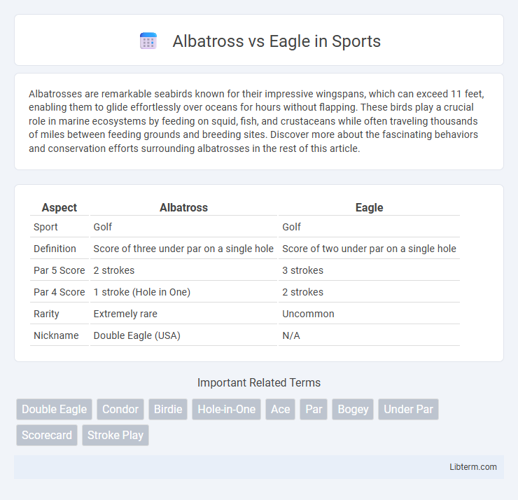 Eagle vs Albatross in Sports - What is The Difference?
