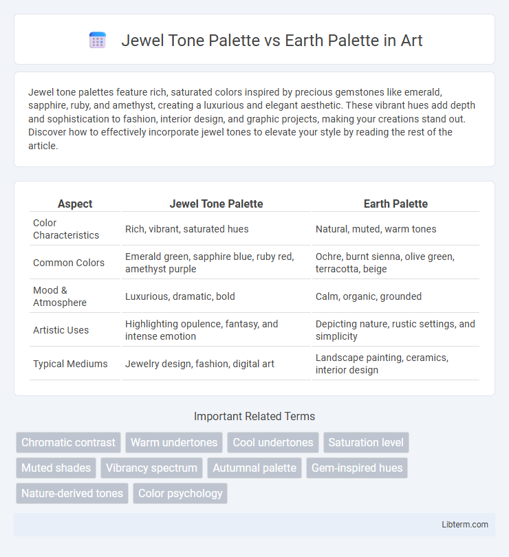 Earth Palette vs Jewel Tone Palette in Art - What is The Difference?