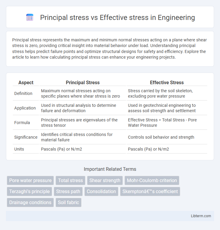 Effective stress vs Principal stress in Engineering - What is The Difference?
