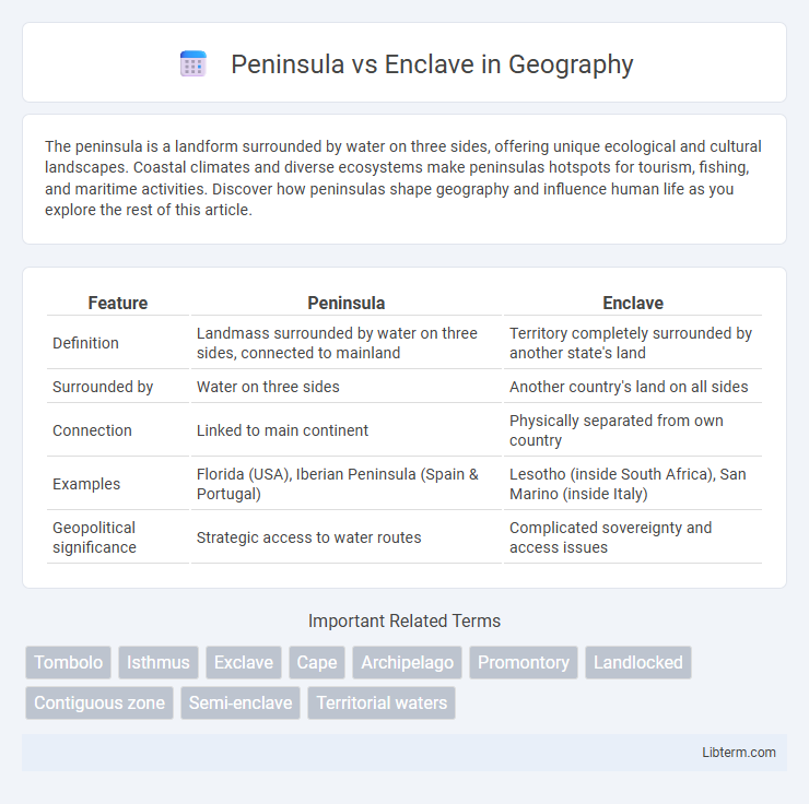 Enclave vs Peninsula in Geography - What is The Difference?