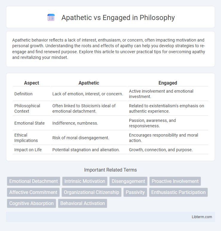 Engaged vs Apathetic in Philosophy - What is The Difference?