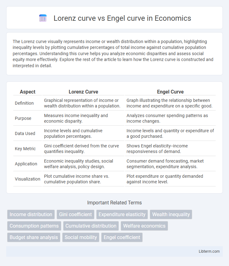 Engel curve vs Lorenz curve in Economics - What is The Difference?