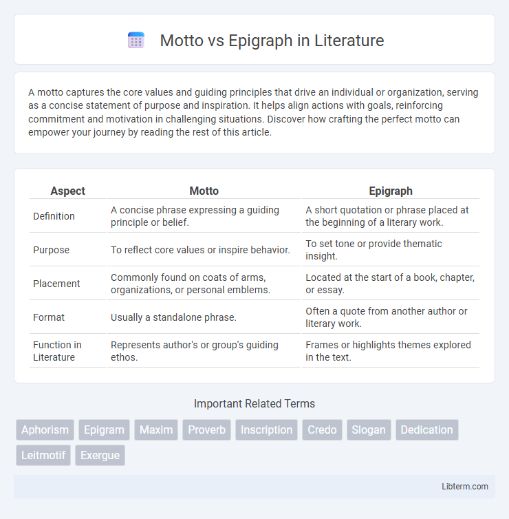 Epigraph vs Motto in Literature - What is The Difference?