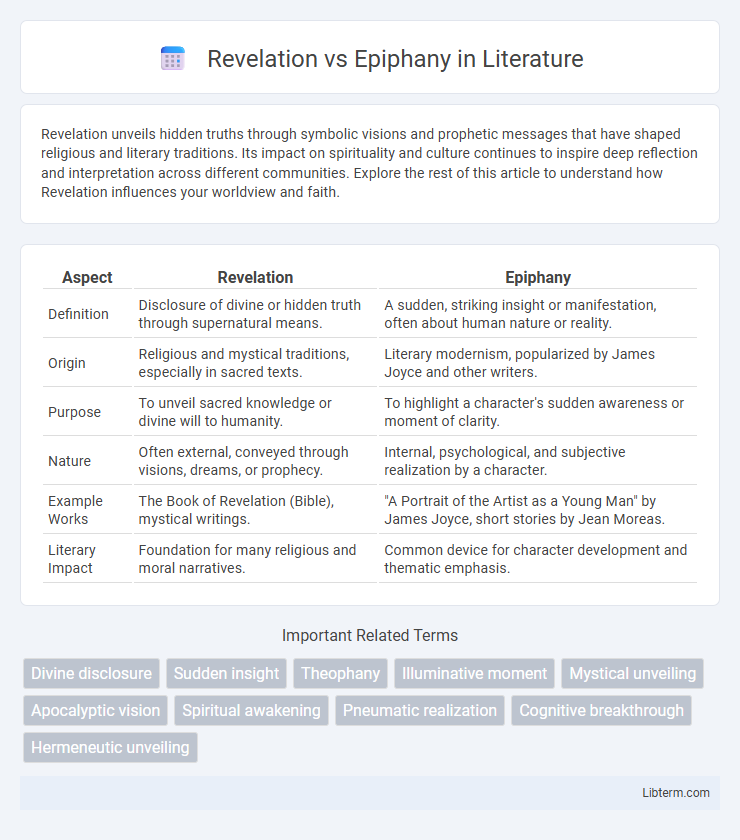 Epiphany vs Revelation in Literature - What is The Difference?