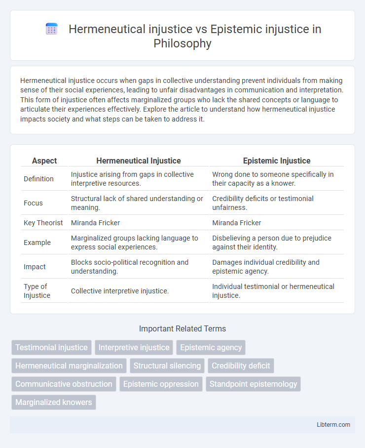 Epistemic injustice vs Hermeneutical injustice in Philosophy - What is The Difference?