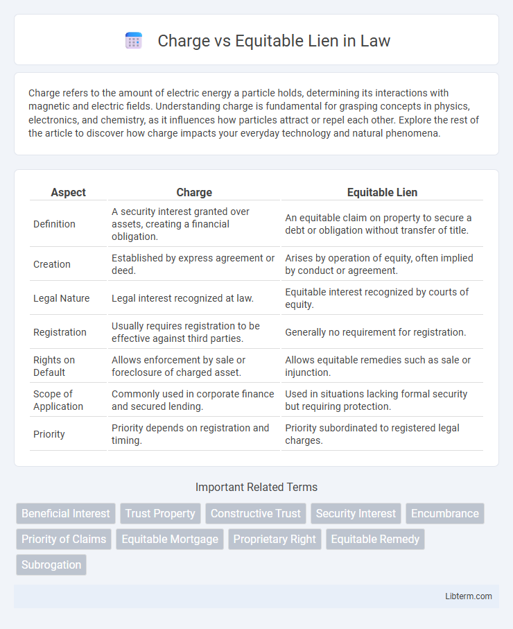 Equitable Lien vs Charge in Law - What is The Difference?