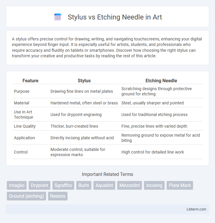 Etching Needle vs Stylus in Art - What is The Difference?