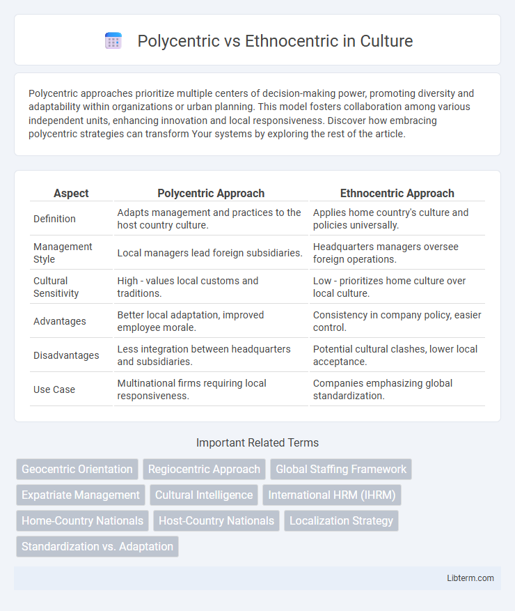 Ethnocentric vs Polycentric in Culture - What is The Difference?