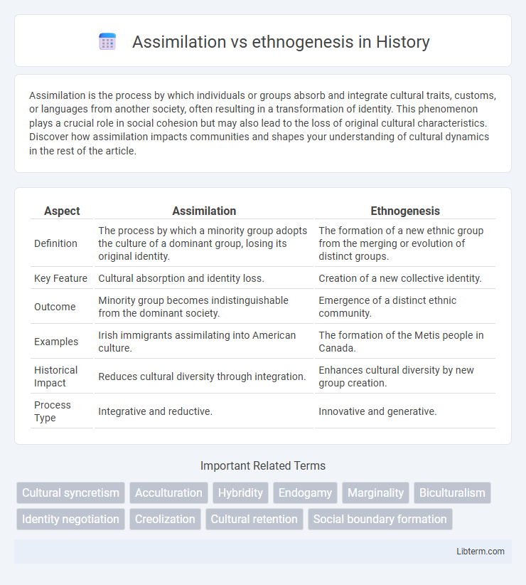 ethnogenesis vs Assimilation in History - What is The Difference?