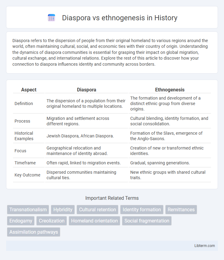 ethnogenesis vs Diaspora in History - What is The Difference?