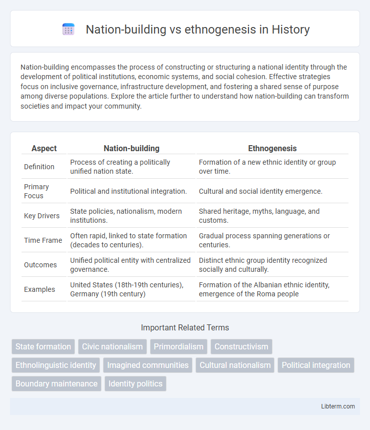ethnogenesis vs Nation-building in History - What is The Difference?