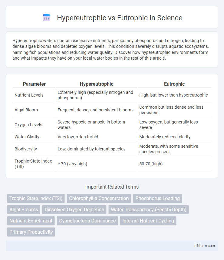 Eutrophic vs Hypereutrophic in Science - What is The Difference?