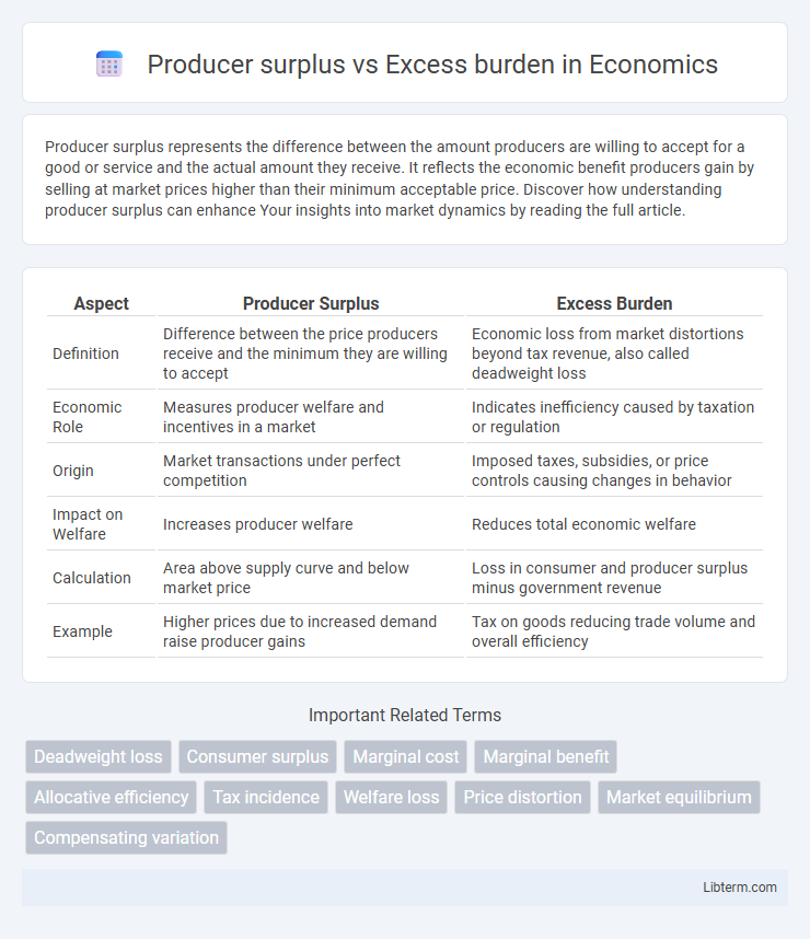 Excess burden vs Producer surplus in Economics - What is The Difference?