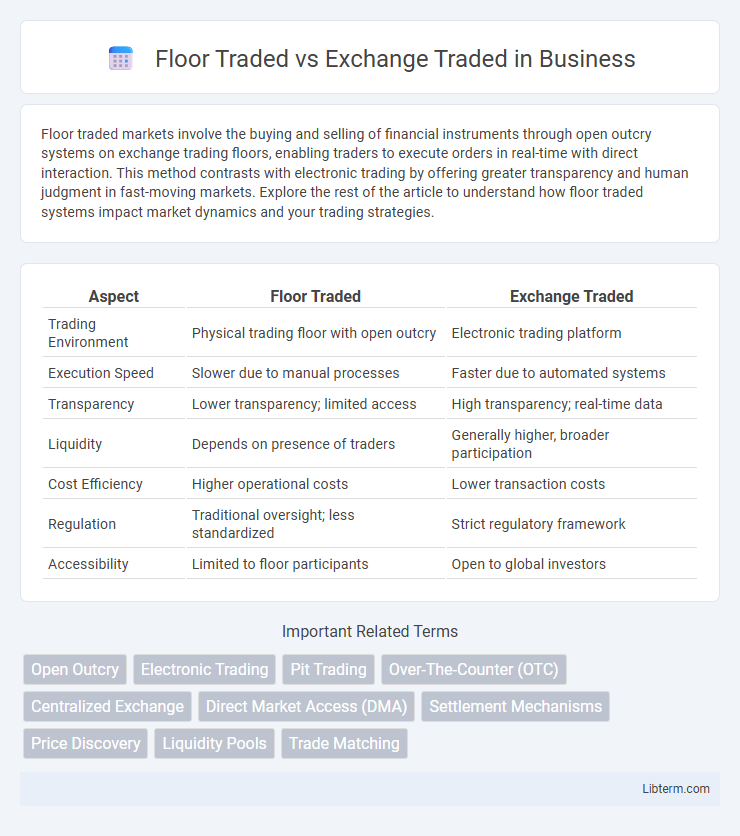 Exchange Traded vs Floor Traded in Business - What is The Difference?