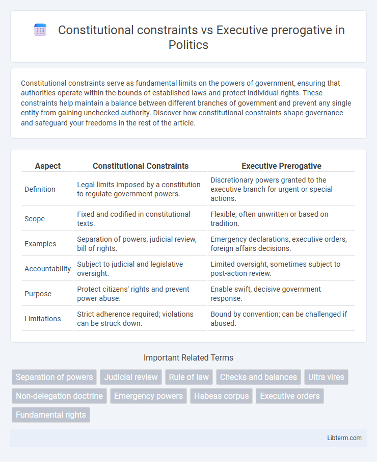 Executive prerogative vs Constitutional constraints in Politics - What is The Difference?