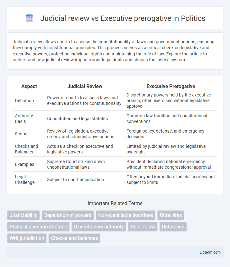 Executive prerogative vs Judicial review in Politics - What is The Difference?