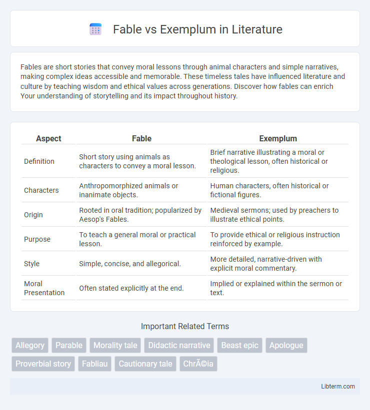 Exemplum vs Fable in Literature - What is The Difference?