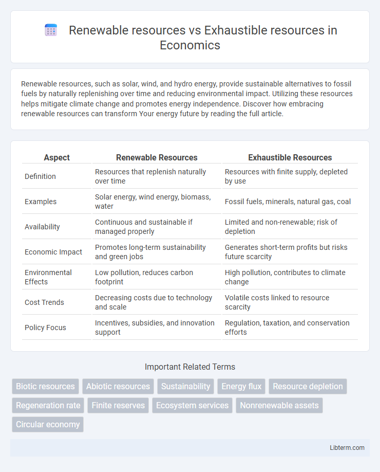 Exhaustible resources vs Renewable resources in Economics - What is The Difference?