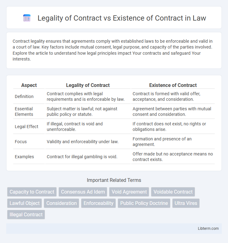 Existence of Contract vs Legality of Contract in Law - What is The Difference?