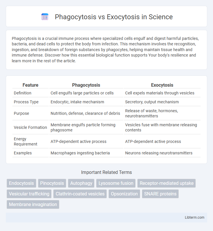 Exocytosis vs Phagocytosis in Science - What is The Difference?