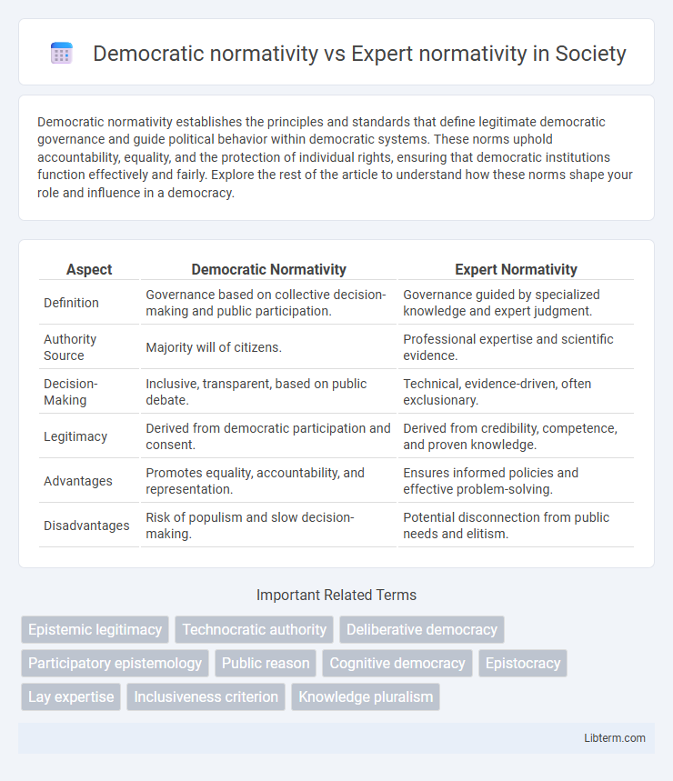 Expert normativity vs Democratic normativity in Society - What is The Difference?