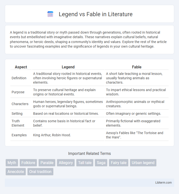 Fable vs Legend in Literature - What is The Difference?