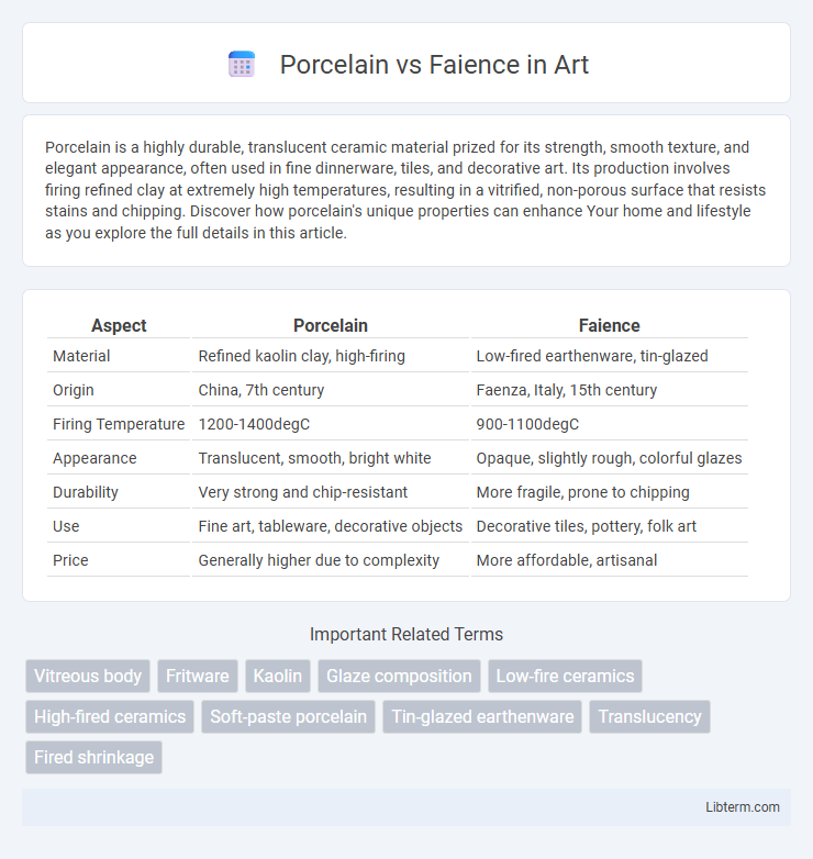 Faience vs Porcelain in Art - What is The Difference?
