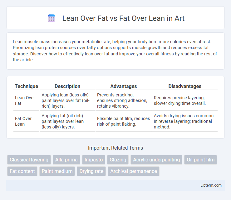 Fat Over Lean vs Lean Over Fat in Art - What is The Difference?