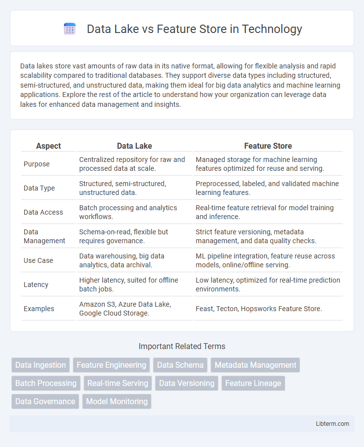 Feature Store vs Data Lake in Technology - What is The Difference?