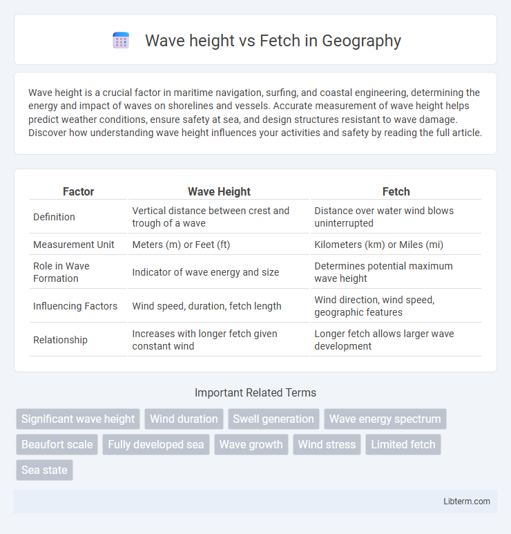 Fetch vs Wave height in Geography - What is The Difference?