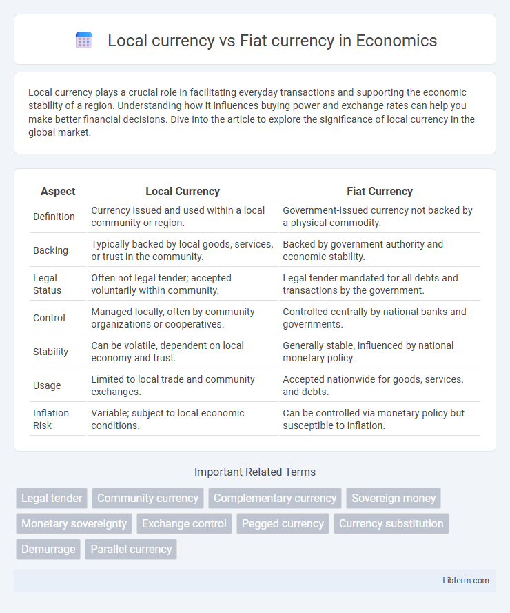 Fiat currency vs Local currency in Economics - What is The Difference?