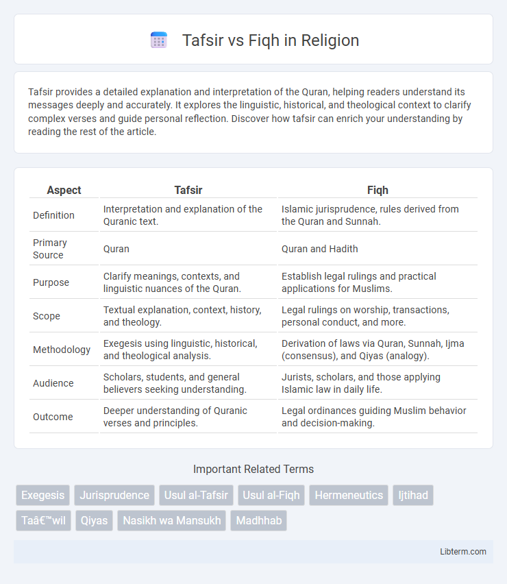 Fiqh vs Tafsir in Religion - What is The Difference?