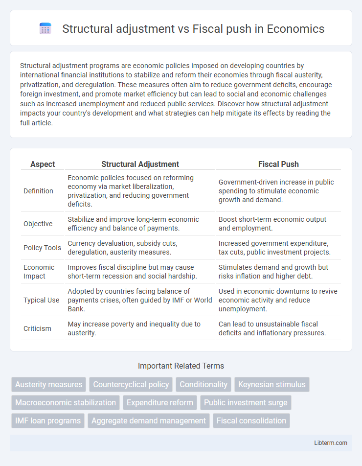 Fiscal push vs Structural adjustment in Economics - What is The Difference?