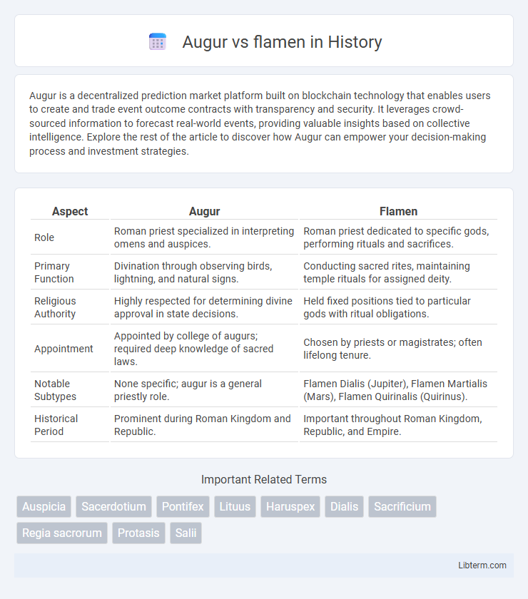 flamen vs Augur in History - What is The Difference?