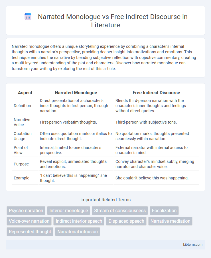 Free Indirect Discourse vs Narrated Monologue in Literature - What is The Difference?