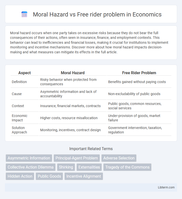 Free rider problem vs Moral Hazard in Economics - What is The Difference?