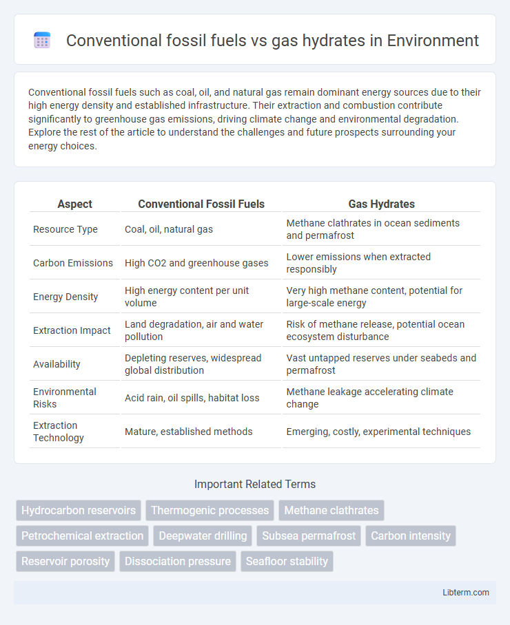 gas hydrates vs Conventional fossil fuels in Environment - What is The Difference?