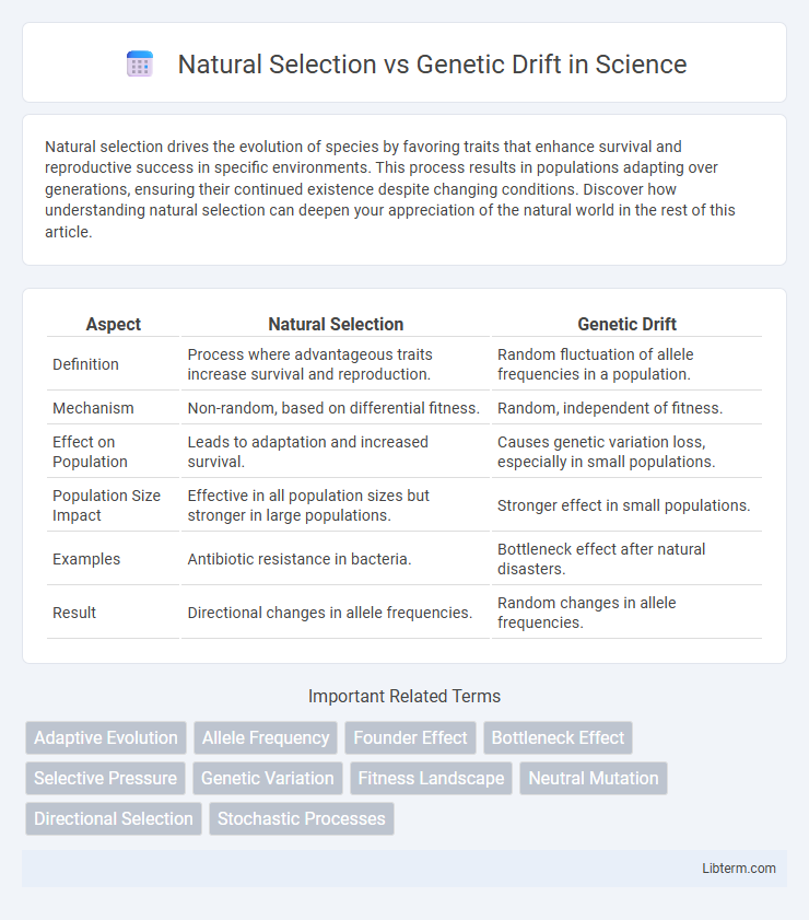 Genetic Drift vs Natural Selection in Science - What is The Difference?