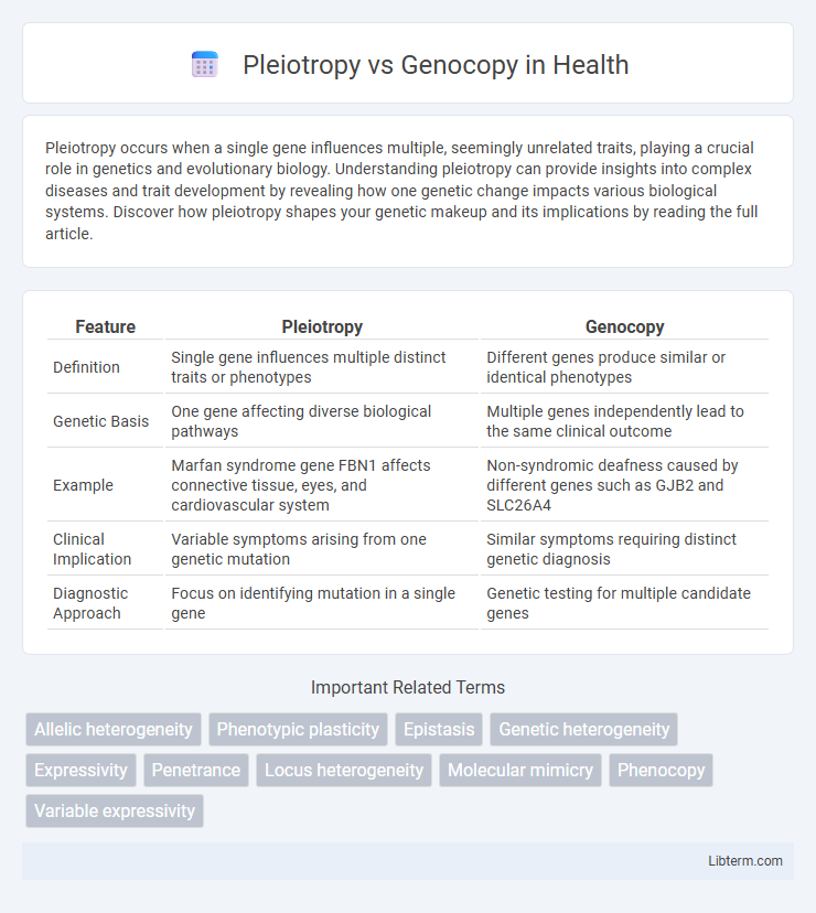 Genocopy vs Pleiotropy in Health - What is The Difference?