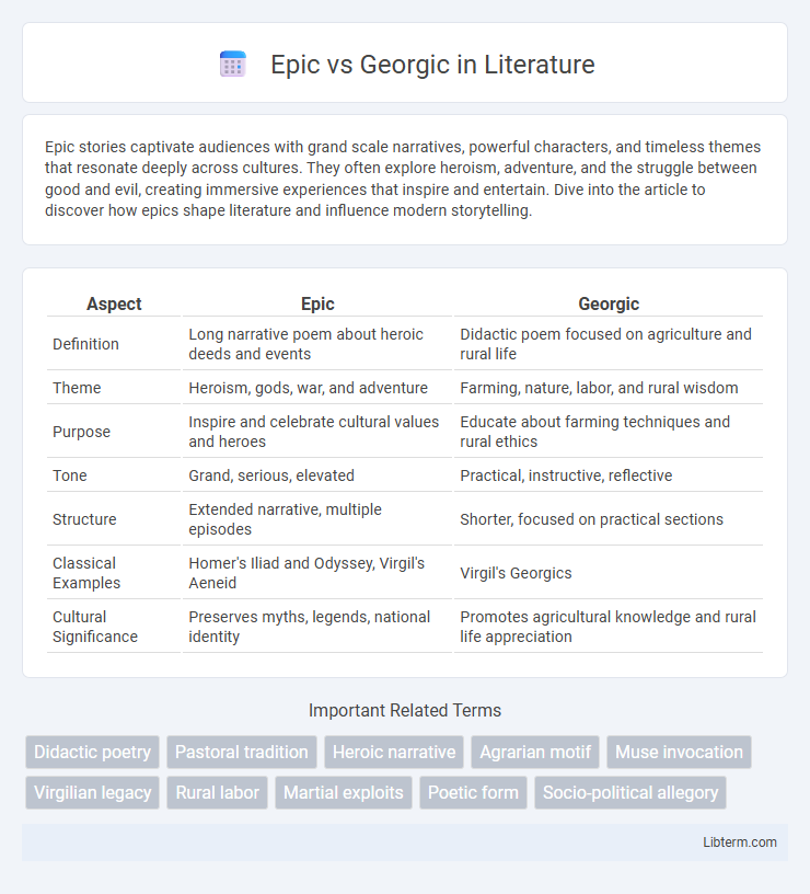 Georgic vs Epic in Literature - What is The Difference?