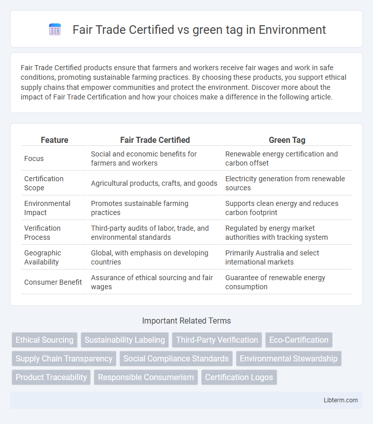 green tag vs Fair Trade Certified in Environment - What is The Difference?
