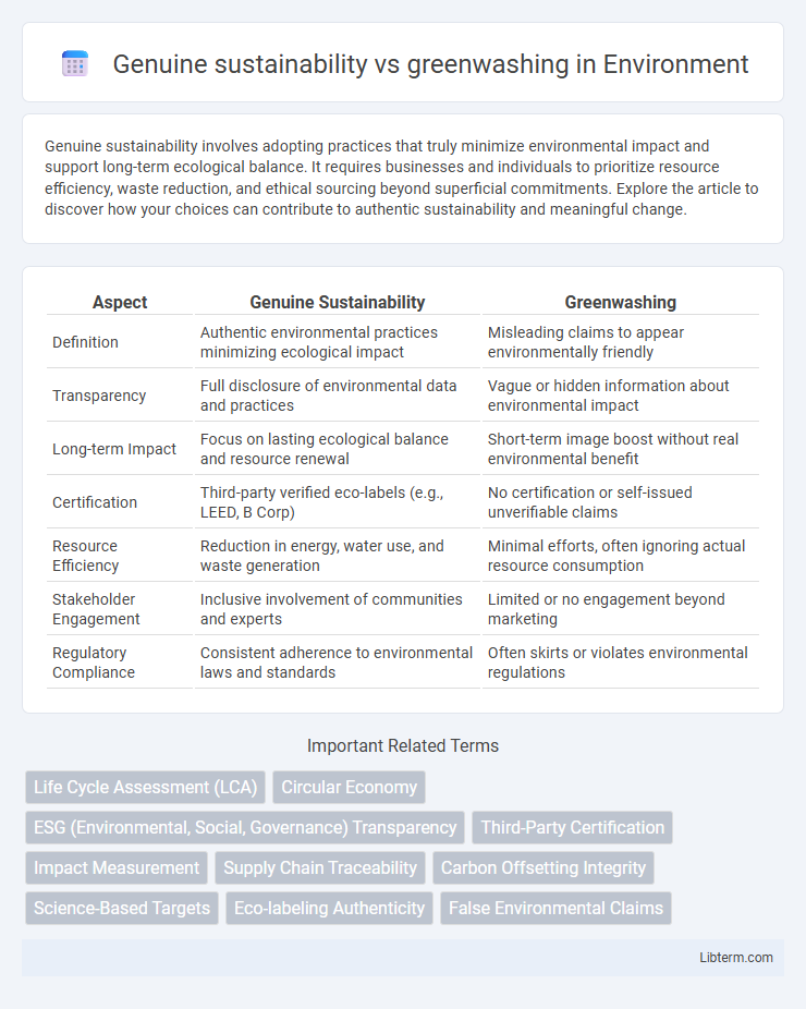 greenwashing vs Genuine sustainability in Environment - What is The Difference?