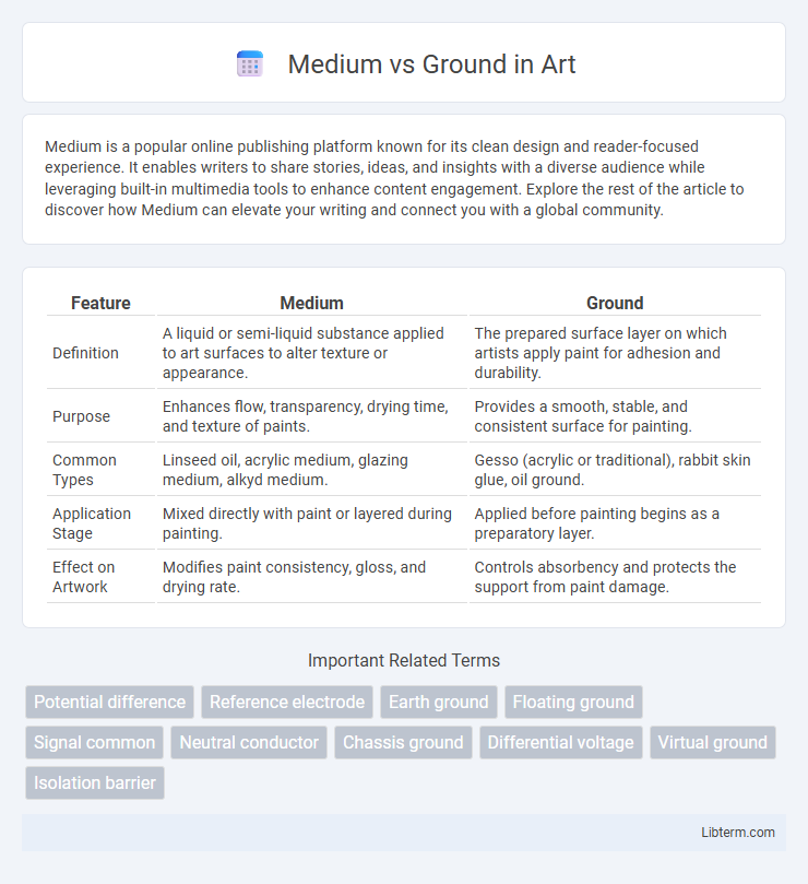 Ground vs Medium in Art - What is The Difference?