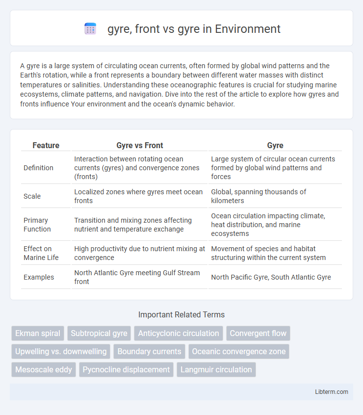 gyre vs gyre, front in Environment - What is The Difference?