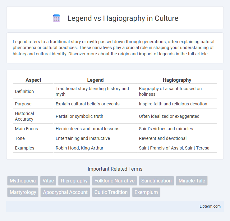 Hagiography vs Legend in Culture - What is The Difference?