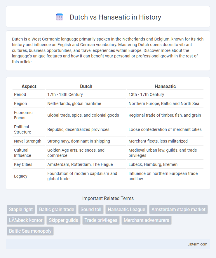 Hanseatic vs Dutch in History - What is The Difference?