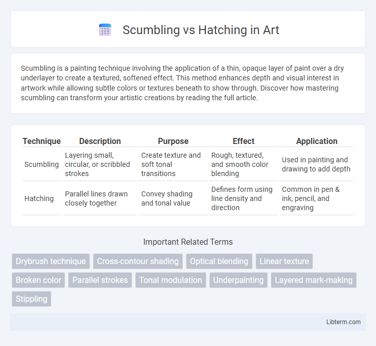 Hatching vs Scumbling in Art - What is The Difference?